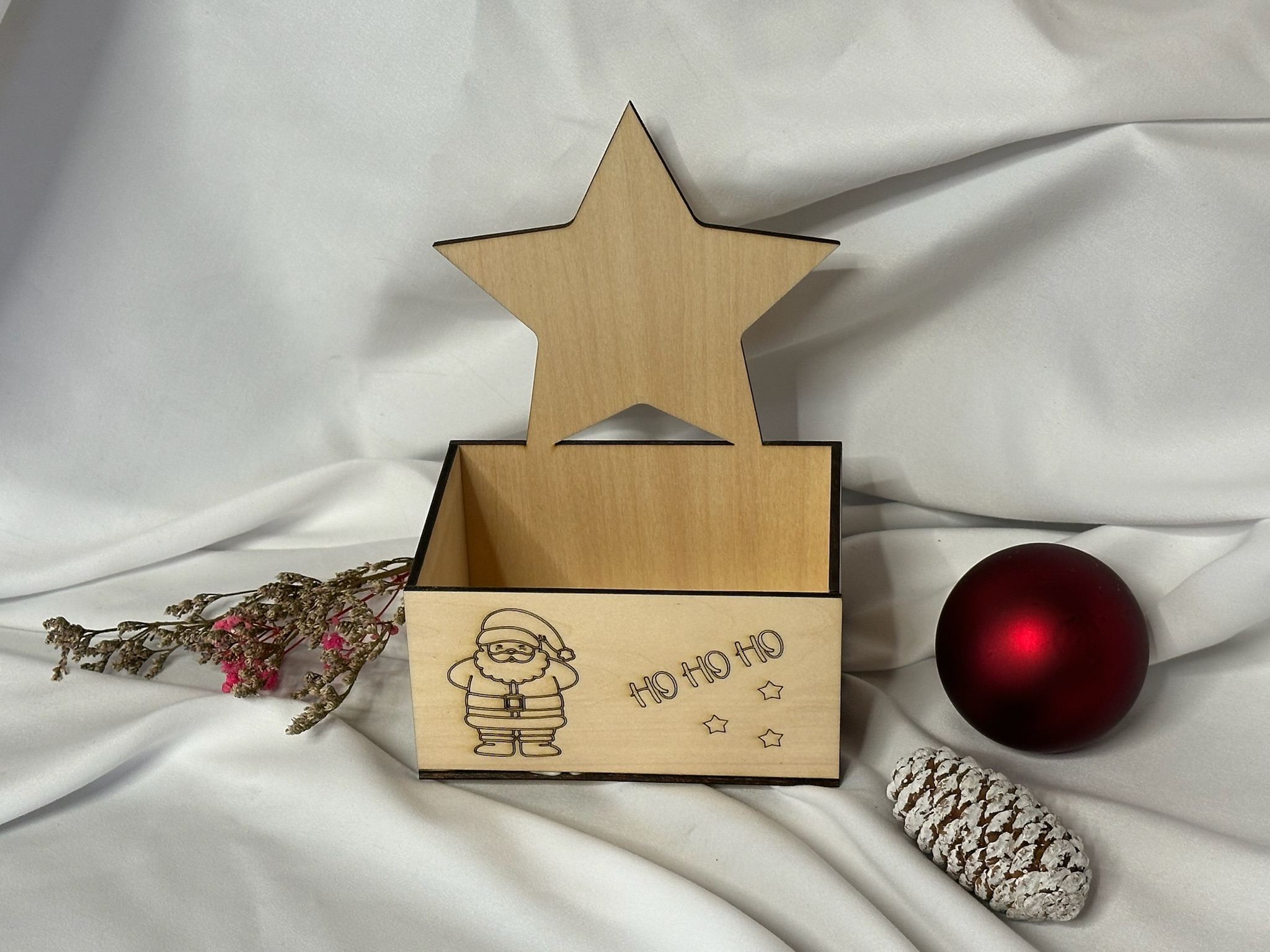 Geschenkbox HO HO HO - Geschenk Nikolaus - Weihnachten - Geschenkverpackung - Teller Nikolaus - Verpackung Nikolaus - Kleinigkeit - Wichteln Kopie