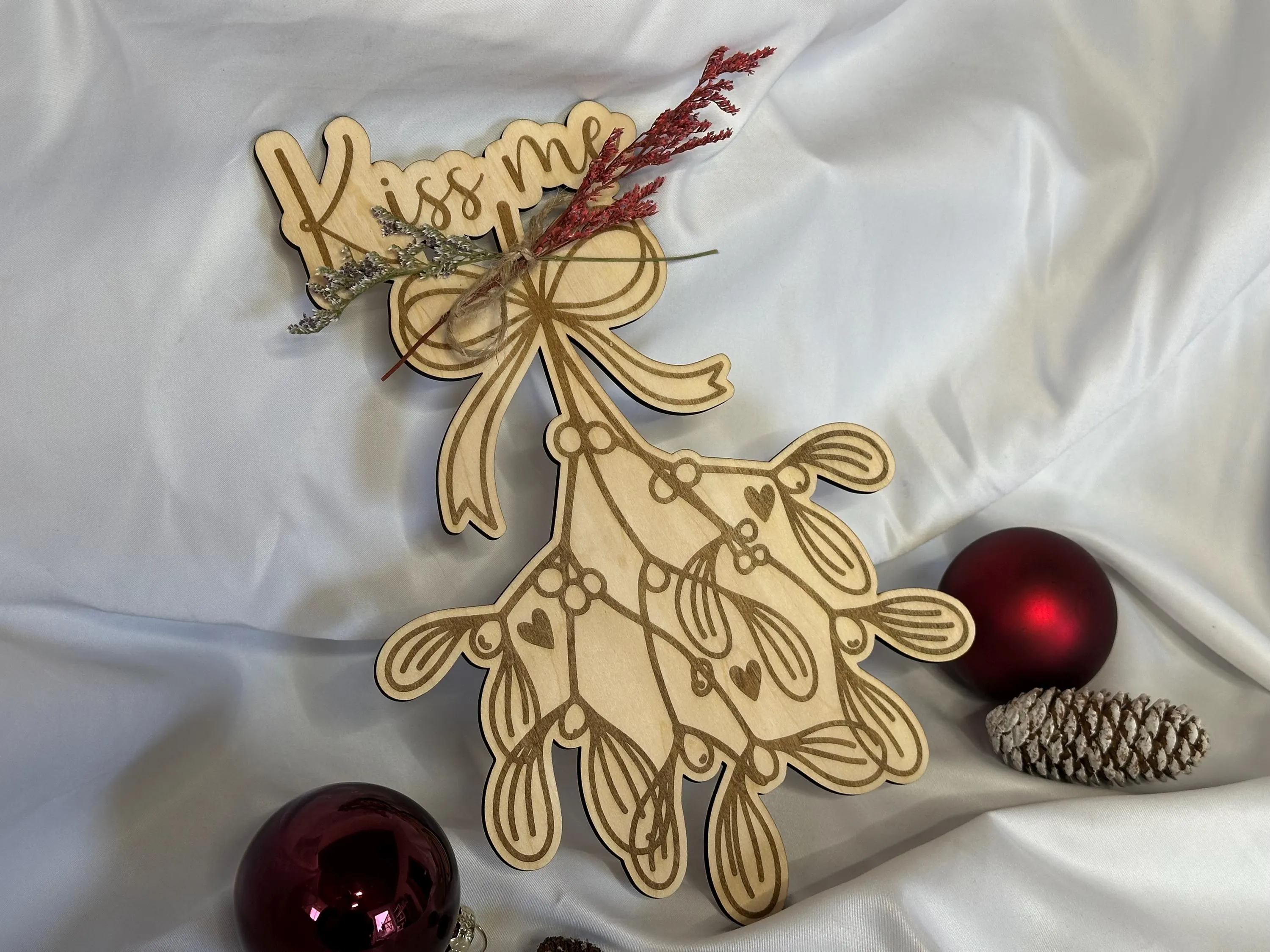 Mistelzweig Weihnachten * Kiss me * romantisches Geschenk * Küssen unter dem Mistelzweig * Geschenk Partner