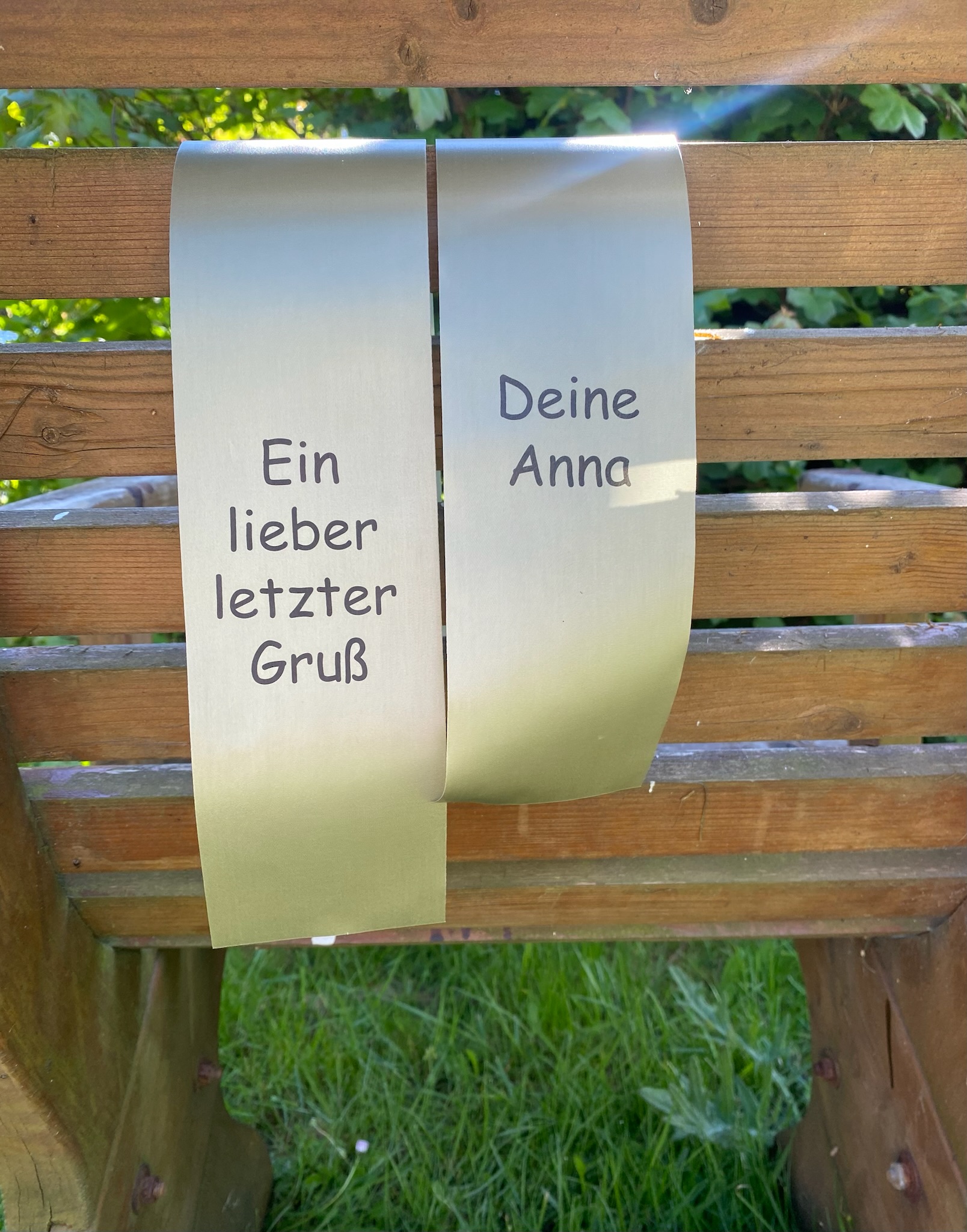*Trauerschleifen* schilf - Text *Trauerschleifen* schilf - Text