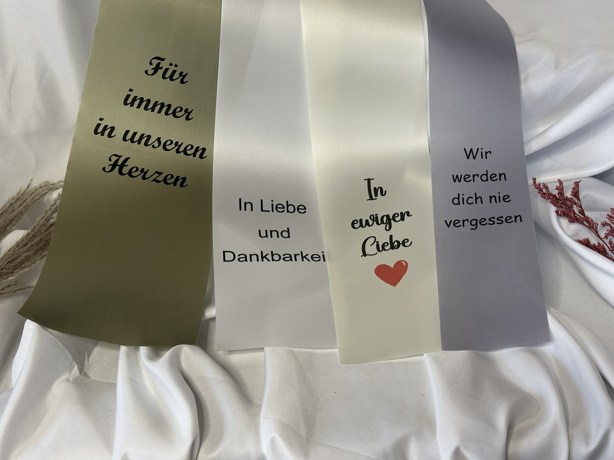 *Trauerschleifen* 150 mm breit  2-er Set