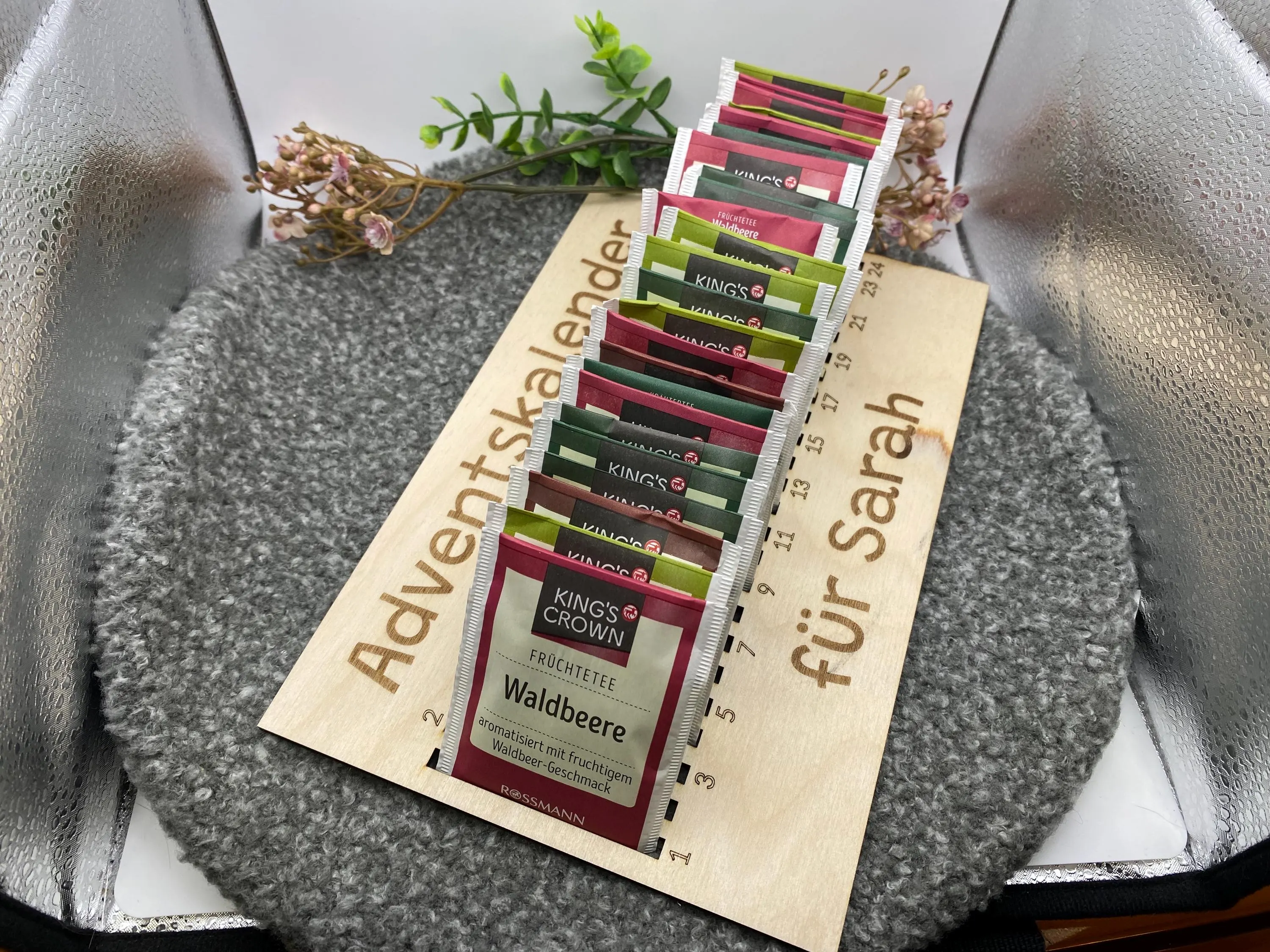 Adventskalender Tee / Tee Adventskalender/ Adventskalender Holz für Teebeutel / ausgefallen Adventskalender Tee / Tee Adventskalender/ Adventskalender Holz für Teebeutel / ausgefallen