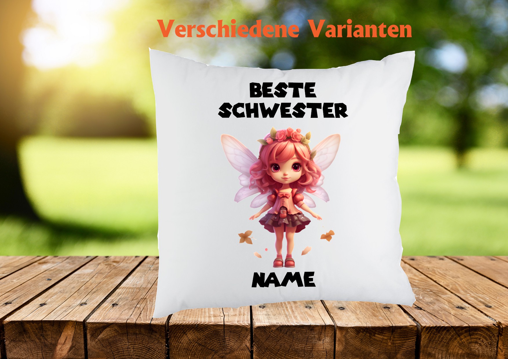 Kissen Schwester - personalisiert - Kissen Schwester - personalisiert -