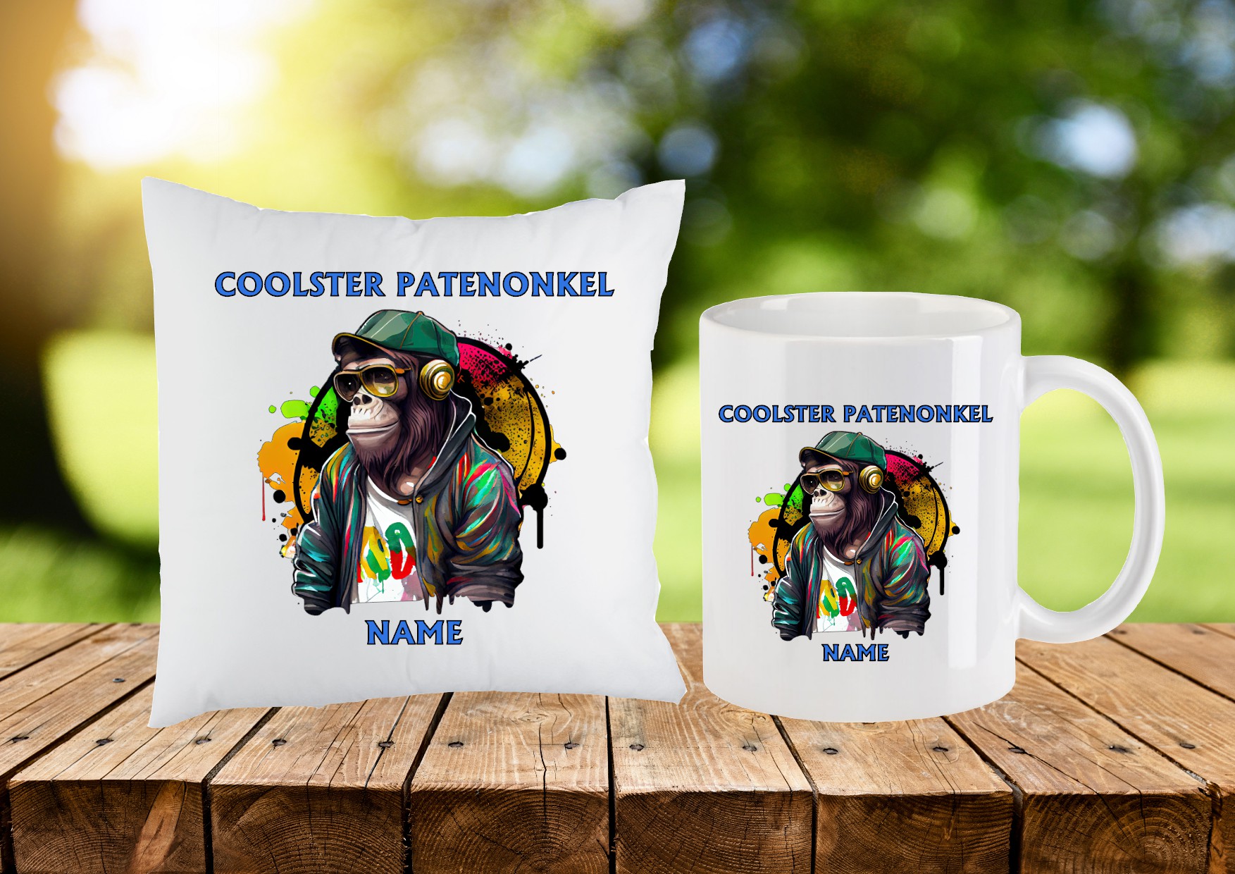 Kissen + Tasse Patenonkel Kissen + Tasse Patenonkel
