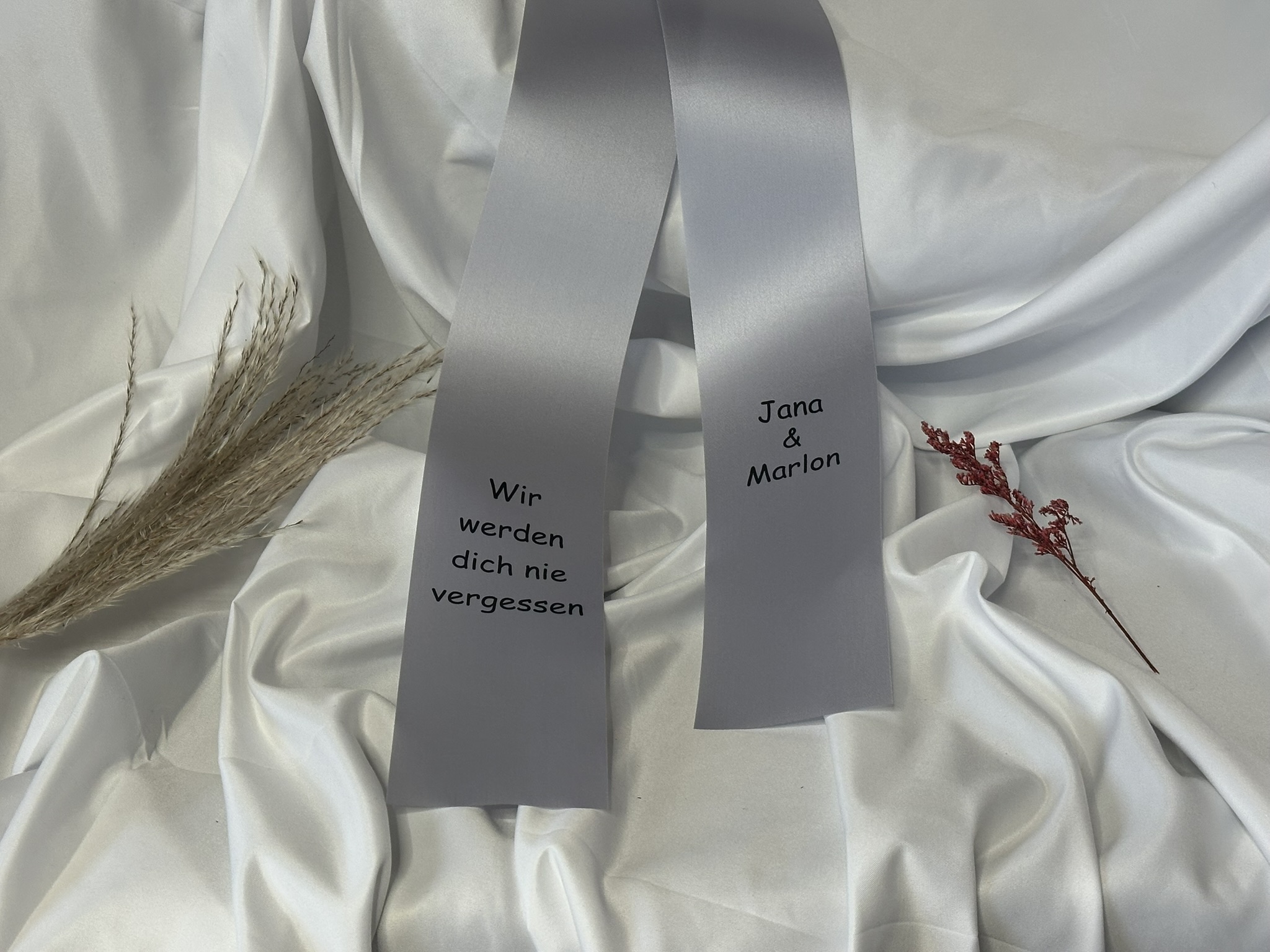 *Trauerschleifen* 75 mm breit 2-er Set