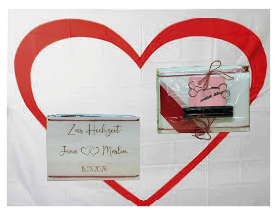 Hochzeitsherz zum Ausschneiden * Hochzeitsspiel vor Standesamt oder Kirche